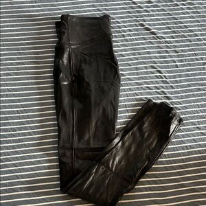 SPANX Faux Leather Leggings - Black